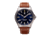 ProTek Titanium Field Watch, Titanium Case/Blue Dial/Dark Tan Strap, One Size, PT3003