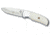 Puma Knives Snow River Fixed Blade Knife,3.5in Steel Drop Point Blade,White Smooth Bone Scales 6581080