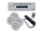 Pyle Marine 4 Speaker CD/USB Package, White PLCD8MRKT