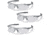 Pyramex Avante Safety Glasses - Clear Lens, Silver Frame, Pack of 3