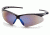 Black Frame/Blue Mirror Lens with Black Cord