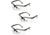 Pyramex Black Frame/Clear + 1.5 Lens Anti-Fog, Pack of 3