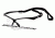 Black Frame/Clear +1.5 Reader Lens with Black Cord