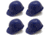 Pyramex Cap Style 6 Point Snap Lock Suspension Hard Hats Blue, Pack of 4