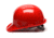 Pyramex Cap Style 6 Point Snap Lock Suspension Hard Hats Red HP16020