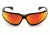 Pyramex Exeter Safety Glasses - Sky Red Mirror Anti-Fog Lens, Glossy Black Frame SB5155DT