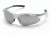 Pyramex Fortress Safety Glasses - Silver Mirror Lens, Silver Frame SS3770D