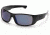 Pyramex Furix Safety Glasses, Black Frame, Blue Mirror Anti-Fog Lenses, SB8575DT