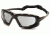 Pyramex Highlander-XP Safety Glasses, Black-Gray Frame &amp; Gray Anti-Fog Lens SBG5020DT