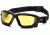 Pyramex I-Force Safety Glasses, Black Frame &amp; Amber Anti-Fog Lens SB7030SDT