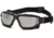 Pyramex I-Force Safety Glasses, Black Frame &amp; Silver Mirror Anti-Fog Lens SB7070SDT