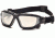 Pyramex I-Force Safety Glasses, Black Frame &amp; Indoor/Outdoor Mirror Anti-Fog Lens SB7080SDT