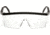 Pyramex Integra Safety Eyewear - Clear Lens, Black Frame SB410S
