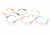 Pyramex Intruder Safety Glasses - Multi Color Frames and Clear Lens S4110SMP