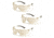 Pyramex Itek Safety Glasses - Clear Frame, Indoor Outdoor Mirror Lens, Pack of 3