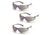 Pyramex Itek Safety Glasses - Gray Frame, Blue Mirror Lens, Pack of 3