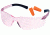 Pyramex Mini-Ztek Safety Glasses And DP1000 Ear Plug Combo Pink Lens Pink Frame Ten Pack