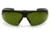 Pyramex Onix Plus Safety Glasses - Clear Anti-Fog Bottom Lens/ 3.0 IR Filter Flip Lens Lens, Black Frame SB4960STP