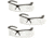 Pyramex Pacifica Safety Eyewear - Clear Lens, Black Frame, Pack of 3