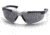 Pyramex Reatta Safety Glasses - Gray Lens, Black-Silver Frame SBS4820D