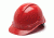 Pyramex Ridgeline Hard Hat 6pt w/ Glide Lock, Red, Box HP46020