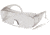 Pyramex Solo Safety Glasses - Clear Over Prescription Lens, Clear Jumbo Frame S510SJ, Single Pack