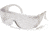 Pyramex Solo Safety Glasses - Clear - Scratch Coated Lens, Clear Frame S510SHC