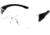 Pyramex Trulock Safety Glasses w/Clear Anti-Fog Lens, Black, SB9510ST