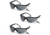Pyramex V2 Readers Glasses - Gray + 1.5 Lens, Black Frame, Pack of 3