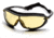 Pyramex XS3 Plus Safety Glasses - Amber Anti-Fog Lens, Black Frame SB4630STP