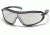 Pyramex XS3 Safety Glasses - Indoor/Outdoor Mirror Anti-Fog Lens, Black Frame SB4680ST