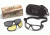 Pyramex XSG Black Frame Clear Ballistic Gray Ballistic and Amber Ballistic Lens GB4010KIT