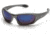 Pyramex Zone 3 Safety Eyewear - Ice Blue Mirror Lens, Gun Metal Frame SG5265D