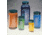 Qorpak Bottle Beakers, Medium Rounds, Wide Mouth, Qorpak 7982 With Fluoropolymer Resin-Lined Green Thermoset Cap