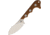 QSP Knife Neckmuk Neck Knife Brown, 2.88 satin finish D2 tool steel blade, Brown G10 handle, QS125-B