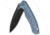 QSP Knife Woodpecker Blue Titanium