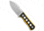 Qsp QSP Canary Neck Knife Fixed Blade Black/Yellow G-10 2.5" SW, Black/Yellow, Sandvik 14C28N, adult, BHQ-175257