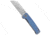 Qsp QSP Penguin Frame Lock Knife Blue Titanium 3.1&quot; Stonewash, Blue, 154CM, adult, BHQ-135225