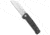 Qsp QSP Penguin Liner Lock Knife Black G-10/Carbon Fiber 3.25" Satin, Black, D2, adult, BHQ-137087