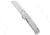 Qsp QSP Penguin Liner Lock Knife Blasted Diamond Aluminum 3" Satin S90V, Silver, CPM S90V, adult, BHQ-202083