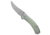Qsp QSP Walrus Trailing Point Liner Lock Knife Jade G-10 3.4" Stonewash D2, Jade, D2, adult, BHQ-192728