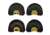 Quaker Boy 50th Anniversary Kirby's Kourt Diaphragm Turkey Calls, 4 Pieces, 11318