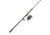 Quantum Benchmark Spinning Reel and Rod Combo, 8ft, 2-PC, Med-Heavy, Moderate-Fast Rod, Graphite Composite Blank, SZ 5000 Reel, 5+1 Bearings, 5.6-1 Ratio, Silver/Blue, BK5000802MH1225.P2