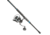 Quantum Benchmark Spinning Reel and Rod Combo, 9ft, 2-PC, Med-Heavy, Moderate-Fast Rod, Graphite Composite Blank, SZ 6000 Reel, 5+1 Bearings, 5.6-1 Ratio, Silver/Blue, BK6000902MH1530.P2