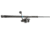 Quantum Benchmark Spinning Reel and Rod Combo, 7ft, 1-PC, Med-Heavy, Moderate-Fast Rod, Graphite Composite Blank, SZ 6000 Reel, 5+1 Bearings, 5.6-1 Ratio, Silver/Blue, BK6000701MH1225.P2