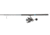 Quantum Benchmark Spinning Reel and Rod Combo, 7ft, 1-PC, Heavy, Moderate-Fast Rod, Graphite Composite Blank, SZ 8000 Reel, 5+1 Bearings, 4.7-1 Ratio, Silver/Blue, BK8000701H1530.P2