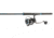 Quantum Benchmark Spinning Reel and Rod Combo, 7ft, 1-PC, Heavy, Moderate-Fast Rod, Graphite Composite Blank, SZ 8000 Reel, 5+1 Bearings, 4.7-1 Ratio, Silver/Blue, BK8000701H1530.P2