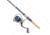 Quantum Strive Spinning Reel and Rod Combo, 7ft, 1-PC, Medium-Light, Fast Rod, Graphite Composite Blank, SZ 3000 Reel, 4+1 Bearings, 6.2-1 Ratio, Silver/Blue, SV3000701ML815.P2