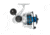 Quantum Strive Spinning Reel and Rod Combo, 7ft, 1-PC, Medium-Heavy, Moderate-Fast Rod, Graphite Composite Blank, SZ 6000 Reel, 4+1 Bearings, 5.6-1 Ratio, Silver/Blue, SV6000701MH1225.P2