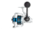 Quantum Strive Spinning Reel and Rod Combo, 10ft, 2-PC, Heavy, Moderate-Fast Rod, Graphite Composite Blank, SZ 8000 Reel, 4+1 Bearings, 4.7-1 Ratio, Silver/Blue, SV8000102H2040.P2